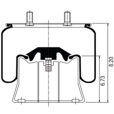 Air Spring Assembly - Hendrickson Intrax A300 / Trailer